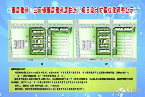 洪澤五大農房改善項目設計方案優化調整批前公示將于22日截止 附項目詳情與前瞻分析